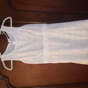 White Floral Dress Size Medium